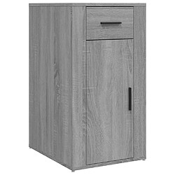 vidaXL Armoire de bureau Sonoma gris 40x49x75 cm Bois d'ingénierie