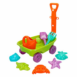 Color Baby Set de jouets de plage Colorbaby Chariot polypropylène (12 Unités)