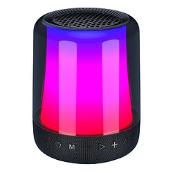 Yonis Enceinte Bluetooth RGB Autonomie 20H Son Puissant Enceinte Bluetooth Portable Noire Avec Lumière RGB Son Surround 360° Autonomie 20H YONIS