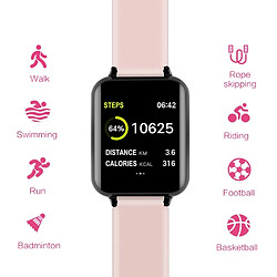 Acheter Wewoo Montre connectée B57 1,3 pouces IPS écran couleur Smart Watch IP67 étancherappel de message de soutien / Cardio / rappel sédentaire / pression artérielle / surveillance du sommeil Rose