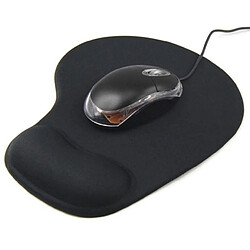 Shot Tapis de Souris Mousse pour PC ASUS ROG Tendinite Bureau Repose Poignet (NOIR)