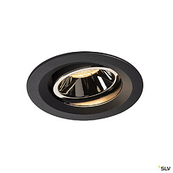 Slv Encastré de plafond intérieur NUMINOS® MOVE M, orientable, 55°, noir/chrome, LED, 17,55W, 3000K 