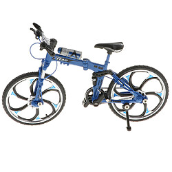 Échelle 1:10 Alliage Diecast Bike Modèle Artisanat Vélo Jouet Bleu Folable