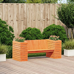 Avis Maison Chic Banc d'extérieur | Banc avec jardinières cire marron 167,5x60x65cm bois massif pin -GKD34354