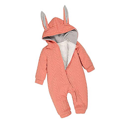 Avis 1 Pc Lapin Escalade Vêtements Unisexe Bébé Nouveau-né Barboteuse Coton Fermeture éclair Nouvelle Orange 66