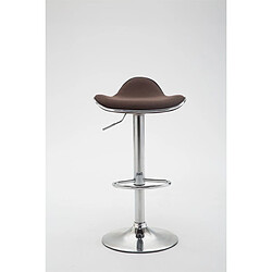 Non Tabouret de bar Shanghai tissu chrome