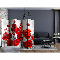 Paris Prix Paravent 5 Volets Poppies in the Moonlight II 172x225cm