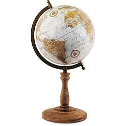 Origen Globe terrestre vintage en bois et métal Cook.