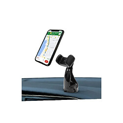 Muvit Support Voiture pour Smartphones Rotatif à 360° avec Pince Extensible à 80mm Noir