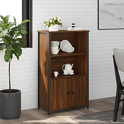 Maison Chic Buffet,Meuble de Rangement,commode pour salon,Cuisine chêne marron 62x32x103,5 cm bois d'ingénierie -MN69054