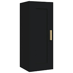 vidaXL Armoire murale Noir 35x34x90 cm Bois d'ingénierie