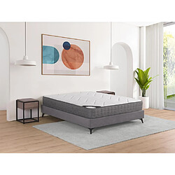 Vente-Unique Matelas 180 x 200 cm ressorts ensachés 5 zones accueil mémoire de forme ép.23cm - BABYLONE de YSMÉE 