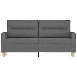 Avis Maison Chic Canapé à 2 places,Sofa de Salon,Canapé droit Gris foncé 140 cm Tissu -GKD517841