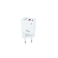 Chargeur Tooq USB-C/Pd 20W +Usb-A/Qc 20W 