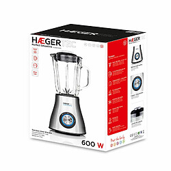 Bol mixeur Haeger LQ-600.007A Argenté Gris 1,5 L 600 W