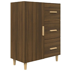 Maison Chic Buffet,Meuble de Rangement,commode pour salon,Cuisine chêne marron 69,5x34x90 cm bois d'ingénierie -MN64062