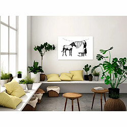 Paris Prix Tableau Imprimé Banksy - Washing Zebra Wide 60 x 90 cm