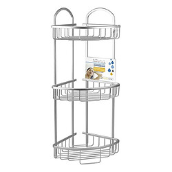 Totalcadeau Etagère de coin pour salle de bain à 3 niveaux (23 X 23 x 67,5 cm) pas cher Etagère de coin pour salle de bain à 3 niveaux (23 X 23 x 67,5 cm)