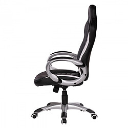 Mes Fauteuil de bureau gamer 66x66,6x122/131 cm noir