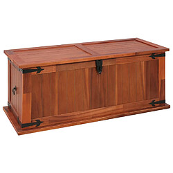 vidaXL Coffre de rangement 90x45x40 cm Bois d'acacia solide