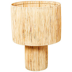 Lampe de bureau Alexandra House Living Beige Naturel osier Rotin Fibre naturelle 40 W 40 x 55 x 40 cm 