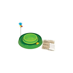 Cat-it Cat It Cuircuit 3 En 1 Avec Balle Et Jardiniere Dherbe - O 36 Cm - Vert - Pour Chat Cat It Cuircuit 3 En 1 Avec Balle Et Jardiniere Dherbe - O 36 Cm - Vert - Pour Chat-