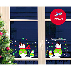 Draeger Sticker fenêtre Noël "Bonhommes de neige" Sticker fenêtre de Noël bonhommes de neige 24 x 3 x 36 cm