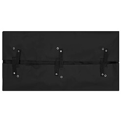 vidaXL Bâche de chariot de jardin Noir 81x41x40 cm Tissu