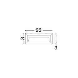 NOVA LUCE Applique e PULSAR Gris Foncé LED 2 W H8