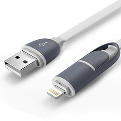 Karylax Câble de Charge Lightning vers USB couleur Blanc pour Apple iPhone 7, iPhone 7 Plus, iPhone 8, iPhone X 