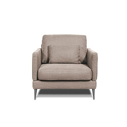 MAISON AUBERTIN Fauteuil Splendido Velours Gris foncé 1 Pl