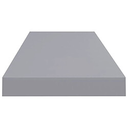 Acheter vidaXL Étagères murales flottantes 4 pcs gris 80x23,5x3,8 cm MDF