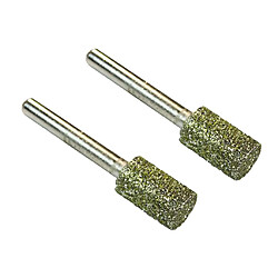 2pcs Foret de Torsion Tête de Meulage pour Pointes à Tête Revêtue 10mm