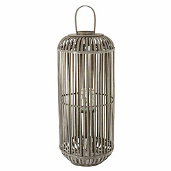 Paris Prix Lanterne Déco en Bois Calvo 96cm Gris