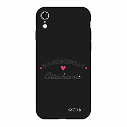 Evetane Coque iPhone Xr Silicone Liquide Douce Anti Chocs, Housse de Protection noir