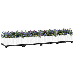 Maison Chic Jardinière,Lit surélevé - Bac à fleurs - pot de fleur 160x40x23 cm Polypropylène -GKD67926