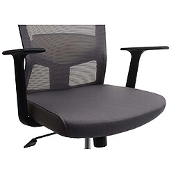 Acheter Mendler Chaise de bureau HWC-J90, dossier ergonomique en forme de S, soutien de la taille réglable ~ gris