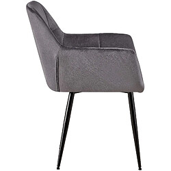 Acheter Non Chaise visiteur en velours Emia