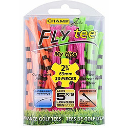 Champ 69mm (30Pk) Mon Hite Flytees Adulte Unisexe, Mélange d'agrumes, Taille Unique