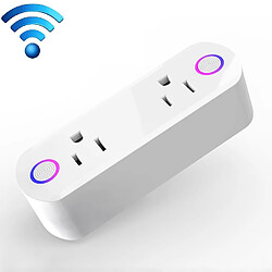 Wewoo Prise Electrique Connectée intelligente pour télécommande WiFi 15A compatible avec Alexa, Google Home et IFTTT, CA 100-240V, US 