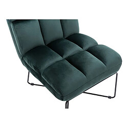 Acheter But Fauteuil LOU tissu velours vert foncé