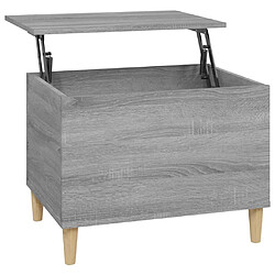 vidaXL Table basse Sonoma gris 60x44,5x45 cm Bois d'ingénierie