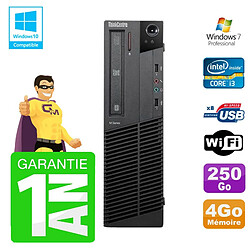 PC Lenovo M91p SFF Intel I3-2120 4Go Disque 250Go Graveur Wifi W7 · Occasion 