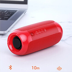 Universal Portable portable rouge Bluetooth haut-parleur sans fil Colonne sonore en plein air prend en charge le haut-parleur stéréo du subwoofer USB AUX TF | haut-parleurs portables 