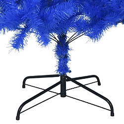 Acheter vidaXL Sapin de Noël artificiel avec support bleu 180 cm PVC