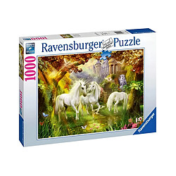 Ravensburger Puzzle Fantastique 1000 pièces Licornes en Autonome dans la Forêt Soft Click Multicolore