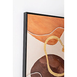 Acheter Pegane Ensemble 3 tableau peinture à l'huile sur toile, peinte avec cadre en bois noir - Longueur 120 x Profondeur 3.5 x Hauteur 90 cm