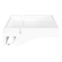 Acheter SoBuy NKD01-W Petite Table de Chevet Étagère Suspendue en Bambou Table de Nuit pour Les Petites Chambres