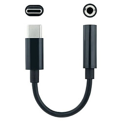 ? Adaptateur USB Type C-M vers Prise 3,5 Mm-H - 11 Cm Noir 