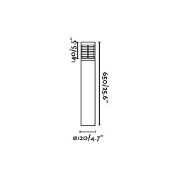 faro Balise de jardin gris foncé Giza